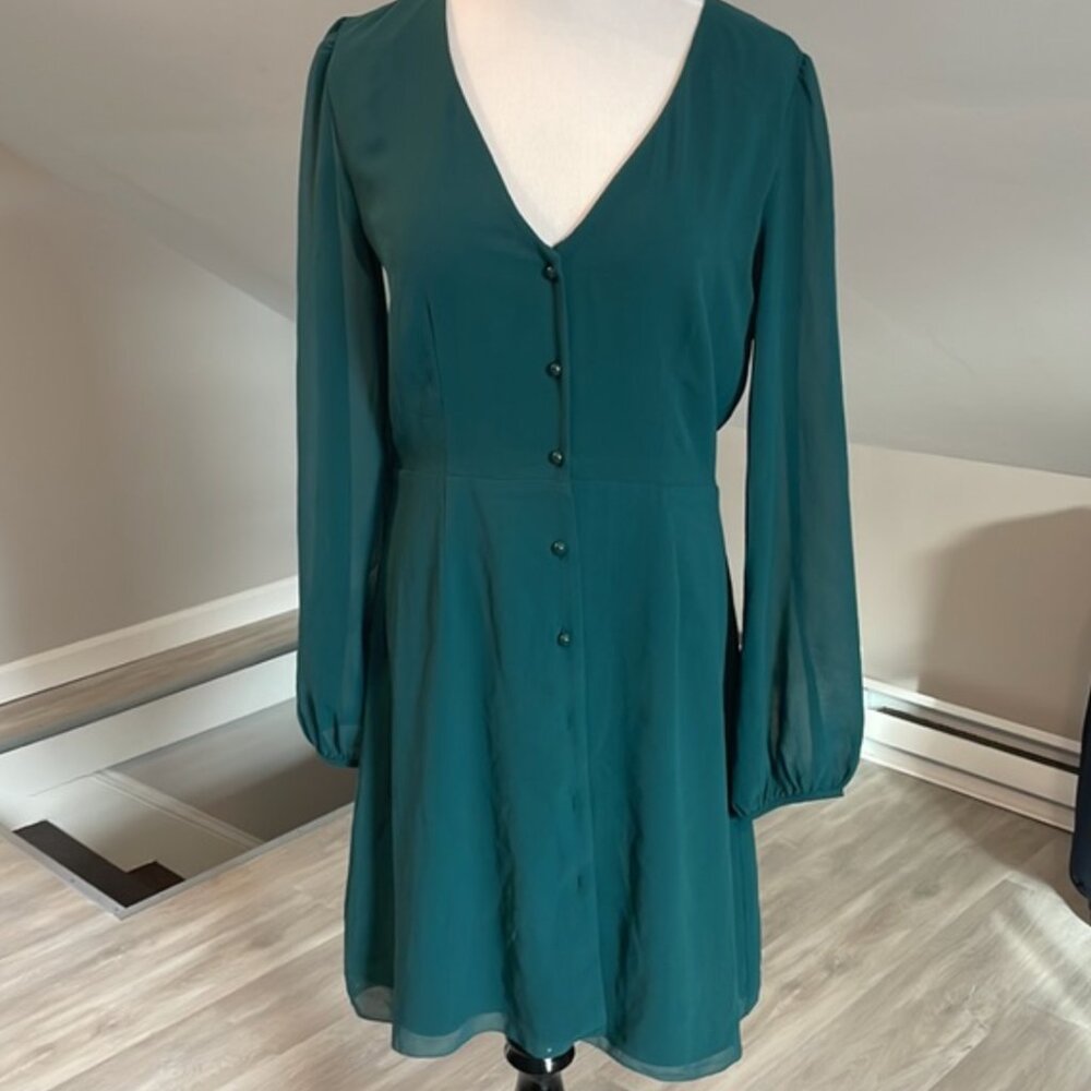 Excellent Condition Forest Green Wilfred Dress in Small